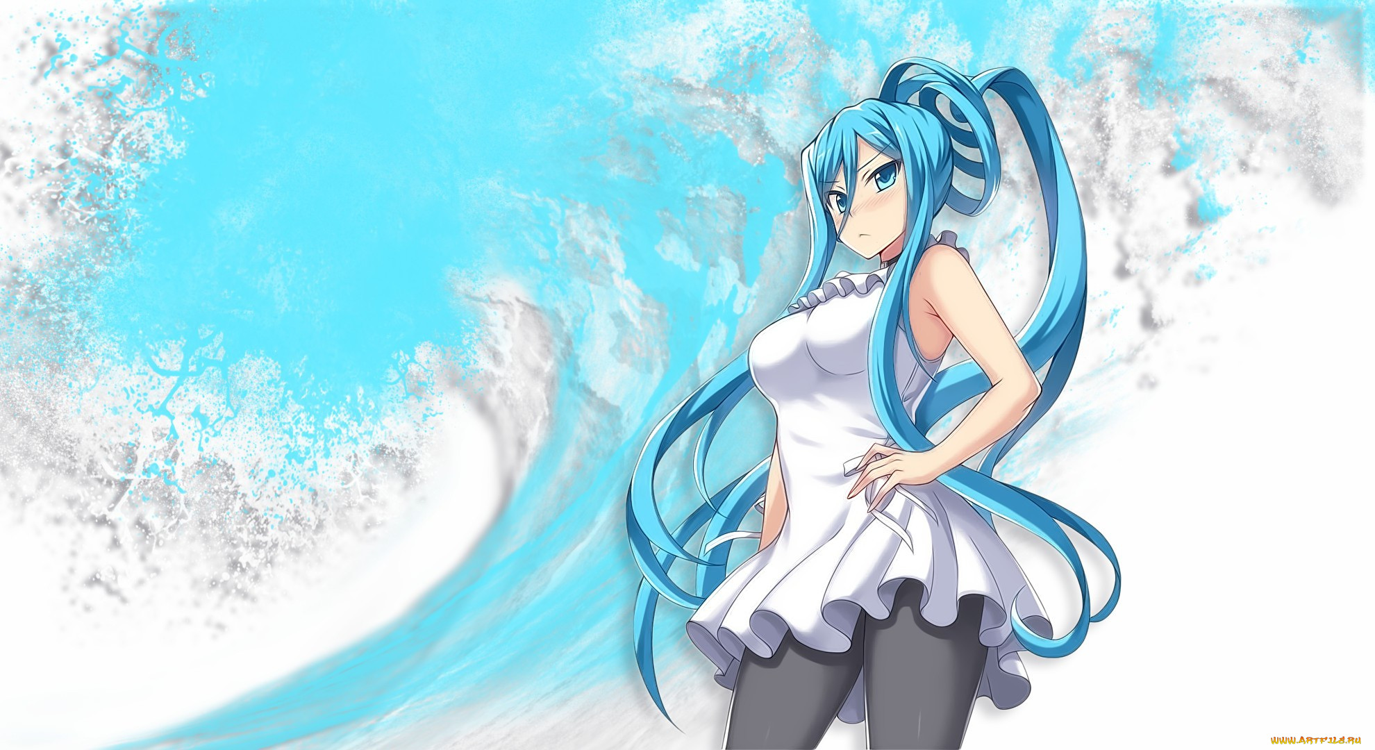 , unknown,  , takao, kawaii, japanese, anime, manga, pretty, dress, wave, girl, bishojo